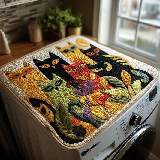 Jubilee Cats Quilted Washer and Dryer Cover NCU0PTT2517