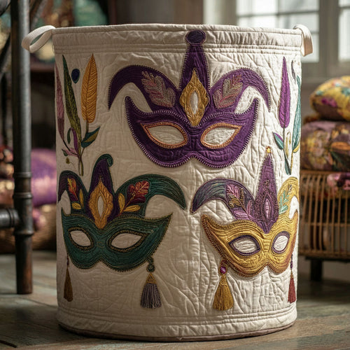 Jubilee Masks Quilted Laundry Basket NCU0PTT2503