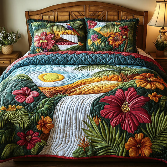 Jungle Dreams 3-Piece Quilted Bedding Set NCU0PTT227