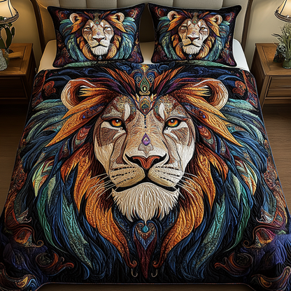 King Gaze 3-Piece Quilted Bedding Set NCU0VH319