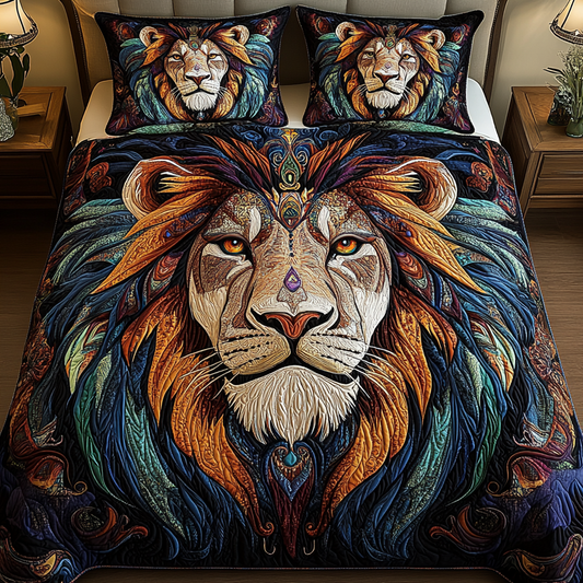 King Gaze 3-Piece Quilted Bedding Set NCU0VH319
