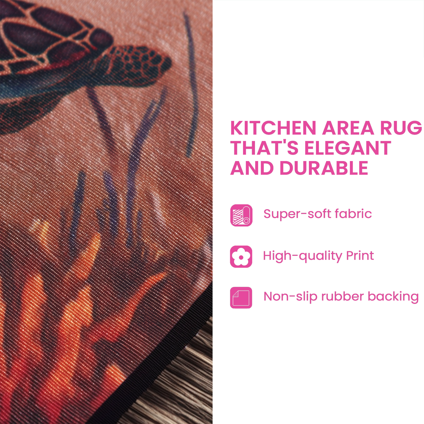 Sparkling Snow Kitchen Area Rug NCU0NT10926