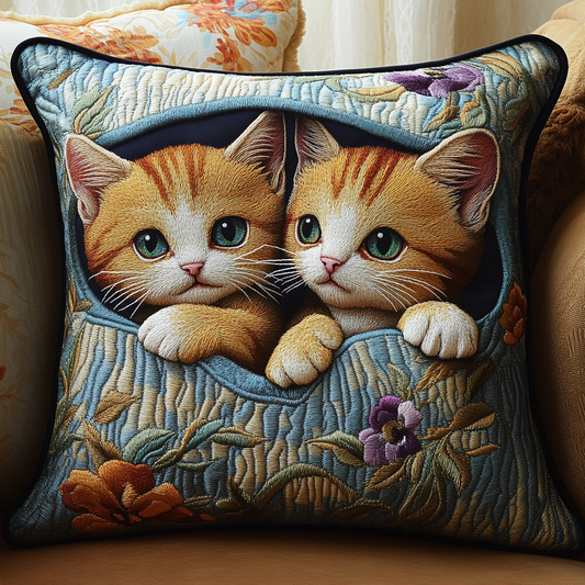 Kitten Blis Quilted Pillow Case NCU0TL1085