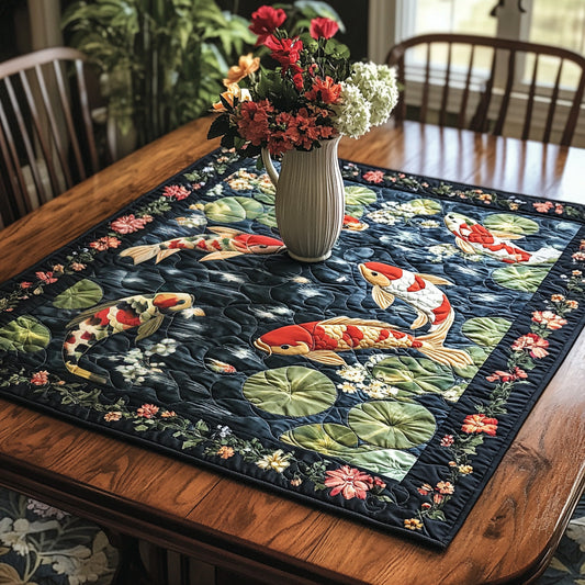 Koi Whisper Quilted Table Topper NCU0DV658