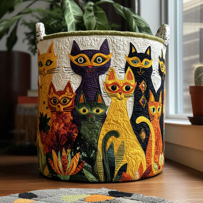 Krewe Cats Quilted Laundry Basket NCU0PTT2518