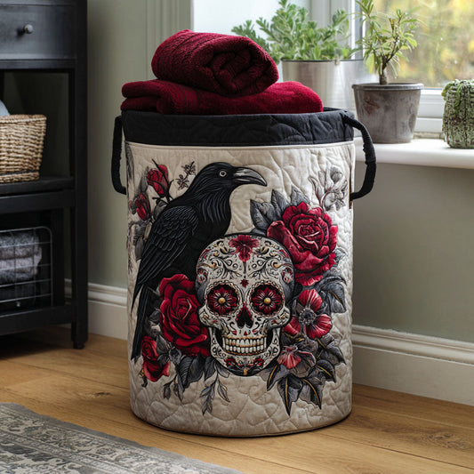 La Vida Bella Quilted Laundry Basket NCU0PTT1035