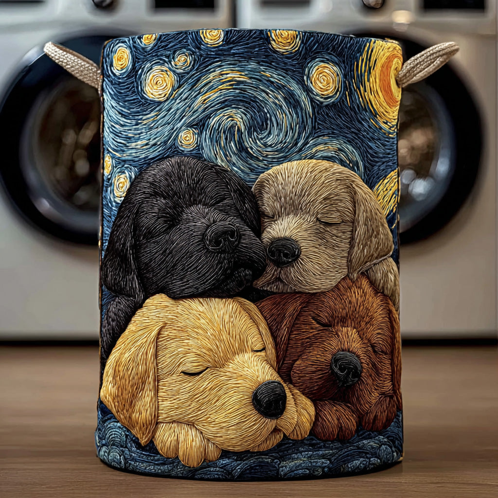 Lab Starry Nap Quilted Laundry Basket NCU0LDH080