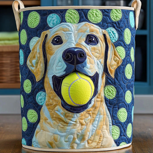 Labrador Playtime Quilted Laundry Basket NCU0LDH123