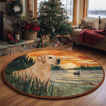 Labrador Spirit Quilted Round Mat NCU0DV1348