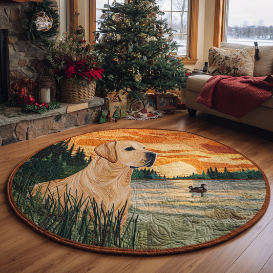 Labrador Spirit Quilted Round Mat NCU0DV1348