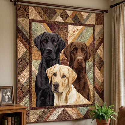 Labrador Starry Night Quilted Blanket NCU0NNT3066