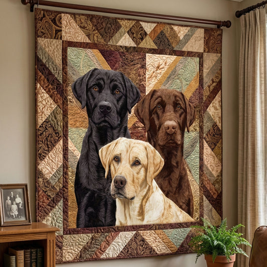 Labrador Starry Night Quilted Blanket NCU0NNT3066