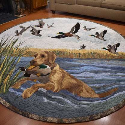 Lake Retreat Quilted Round Mat NCU0NNT1965