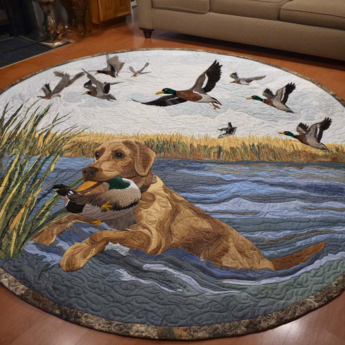 Lake Retreat Quilted Round Mat NCU0NNT1965