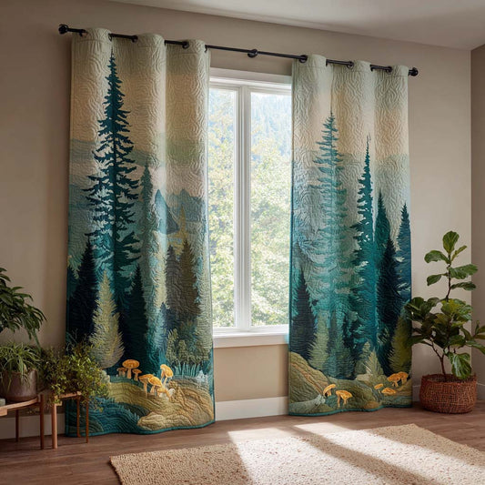 Lake Spruce Quilted Curtains NCU0NXD1293