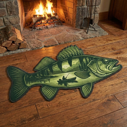 Lake Walleye Custom Shape Doormat NCU0NTV1018