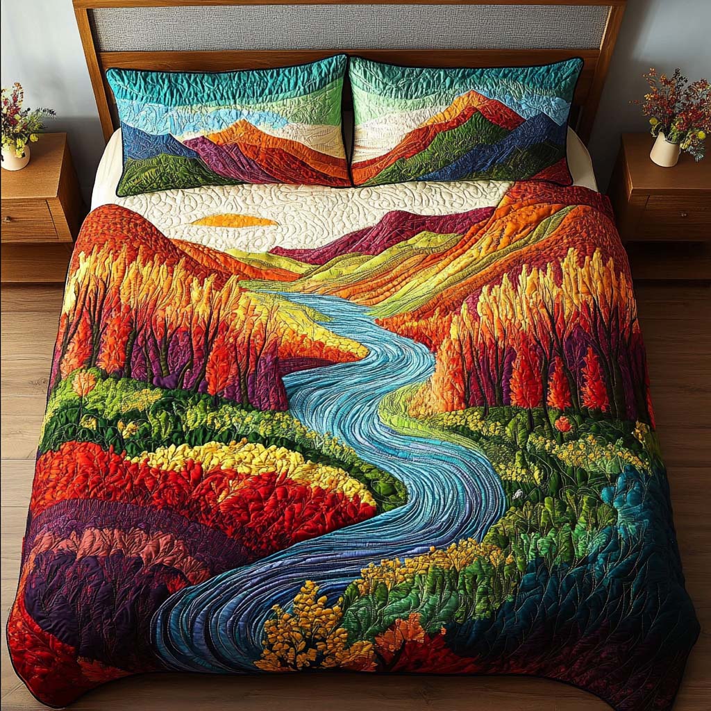 Lakeside Dreams 3-Piece Quited Bedding Set NCU0NNT836