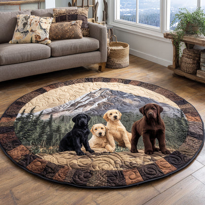 Lakeside Friends Quilted Round Mat NCU0DV1358