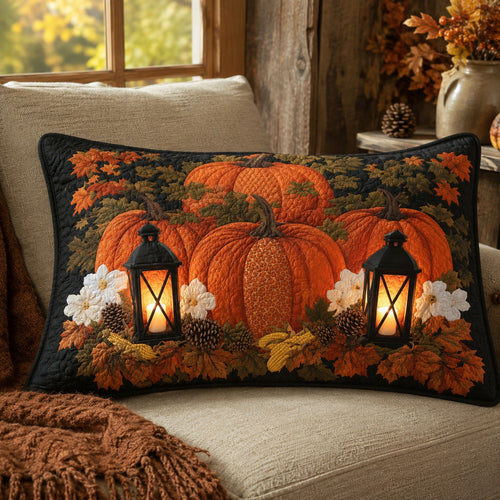 Lantern Light Harvest Quilted Bedding Pillow Case NCU0PTT3346