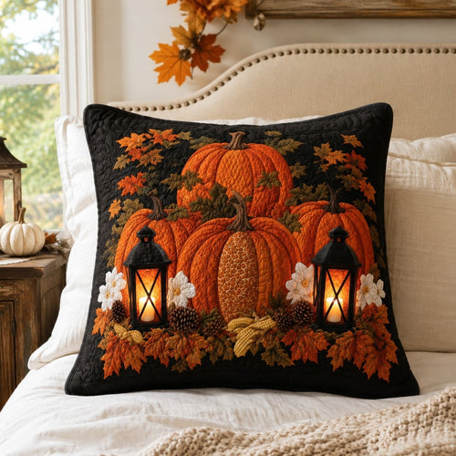 Lantern Light Harvest Quilted Pillow Case NCU0PTT3346