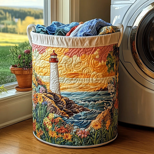 Lantern Point Quilted Laundry Basket NCU0DV751