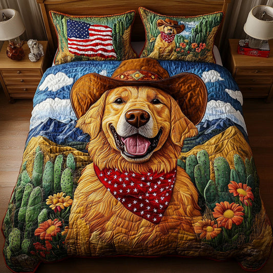 Lasso Lover 3-Piece Quilted Bedding Set NCU0NNT738