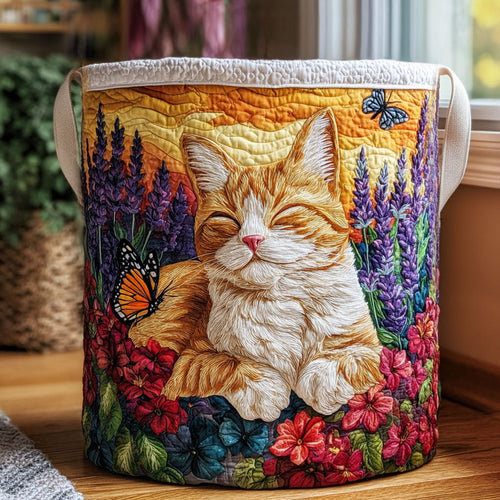 Lavender Afternoon Quilted Laundry Basket NCU0PTT2701