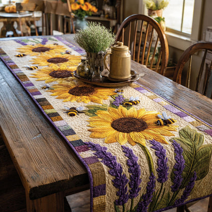 Lavender Sun Quilted Table Runner NCU0NTV252