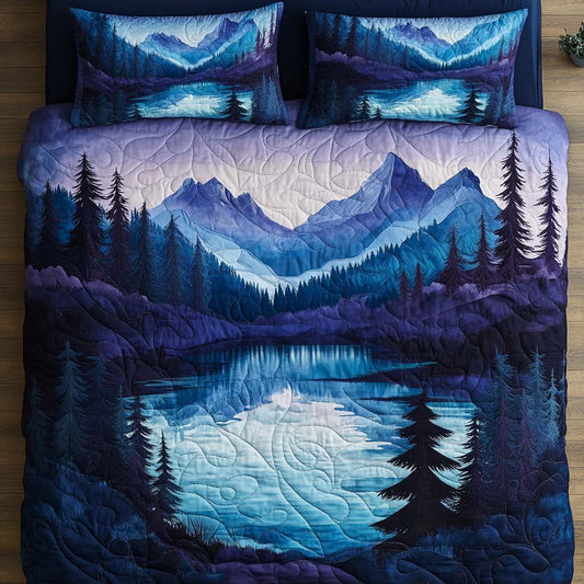 Lavender Valley 3-Piece Quited Bedding Set NCU0NNT837