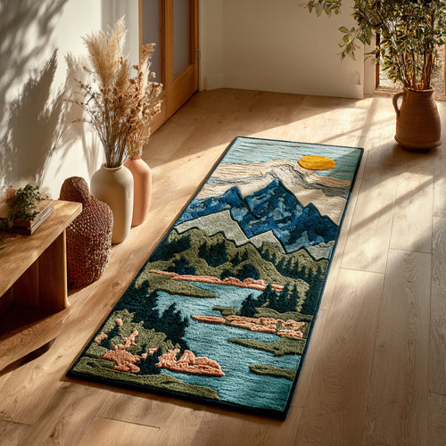 Layered Forest Scape Runner Carpet NCU0HH1030