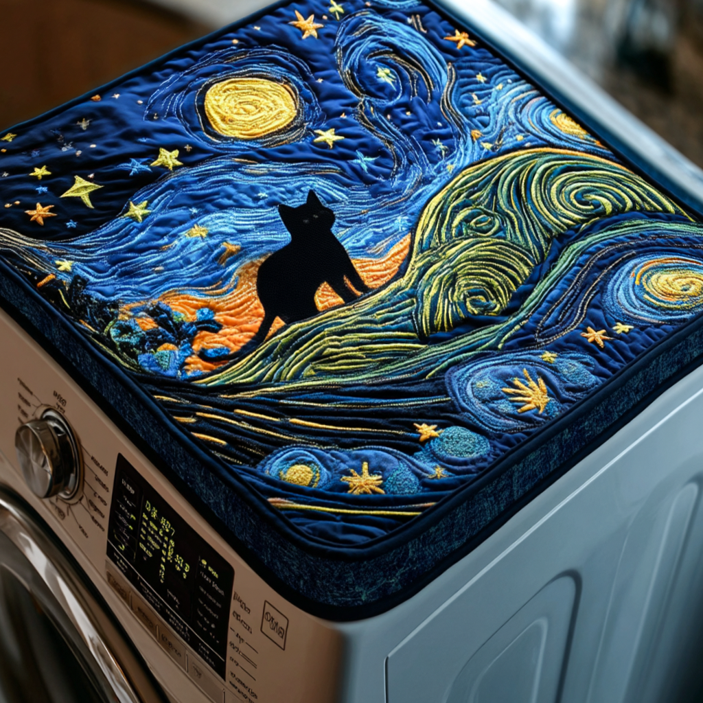 Lazy Whiskers Quilted Washer and Dryer Cover NCU0NNT1333