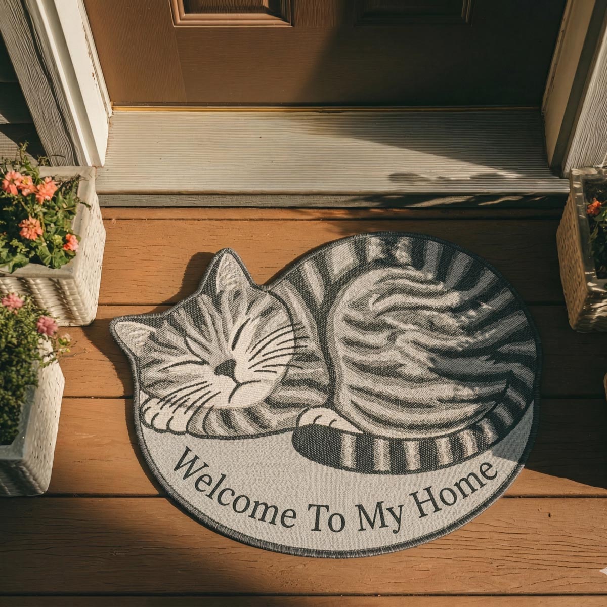 Lazy Cat Custom Shape Doormat NCU0DV2090