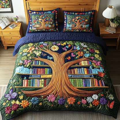 Leafy Books Duvet Cover Set NCU0PVL178