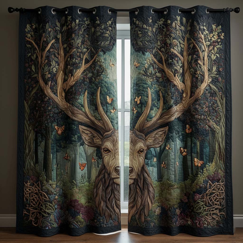 Leafy Branches Quilted Curtains NCU0NNT2329