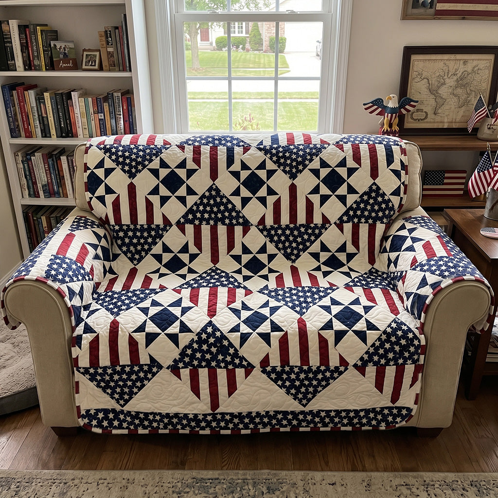 Legacy of Liberty Quilted Sofa Cover NCU0PTT3132