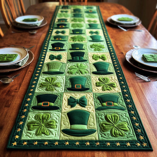 Leprechaun Gala Quilted Table Runner NCU0HNH841