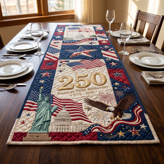 Liberty Flame Quilted Table Runner NCU0HNH1061