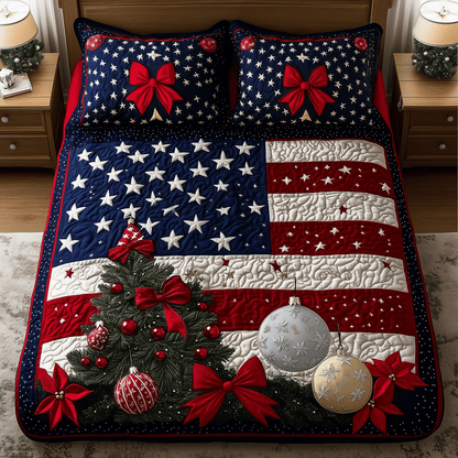 Liberty Lights 3-Piece Quilted Bedding Set NCU0TH2175