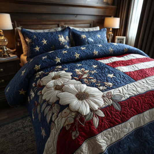 Liberty Bloom 3-Piece Quilted Bedding Set NCU0DQQ0283