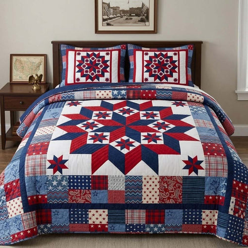 Liberty Bloom 3-Piece Quilted Bedding Set NCU0DQQ0623