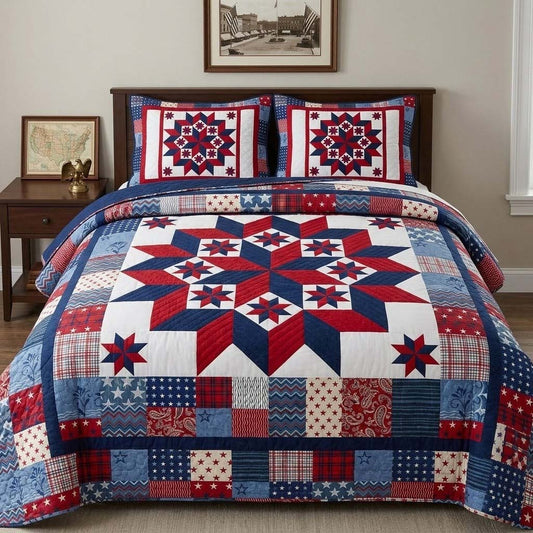 Liberty Bloom 3-Piece Quilted Bedding Set NCU0DQQ0623