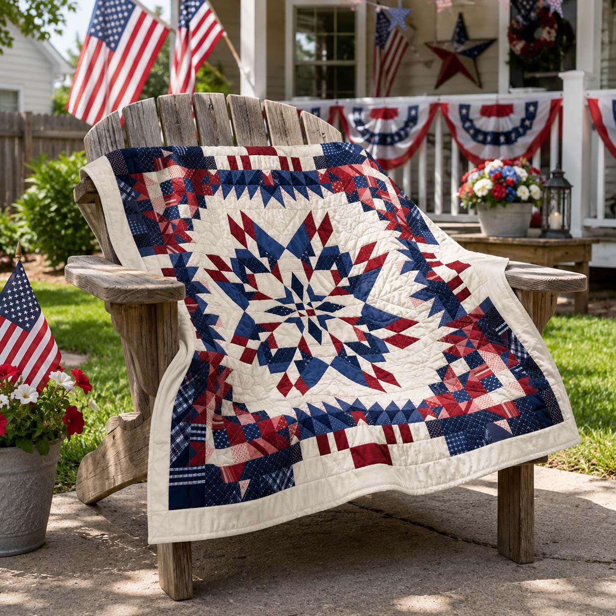 Liberty Bloom Quilted Blanket NCU0DQQ0893