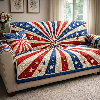 Liberty Burst Quilted Sofa Cover NCU0NXD1633