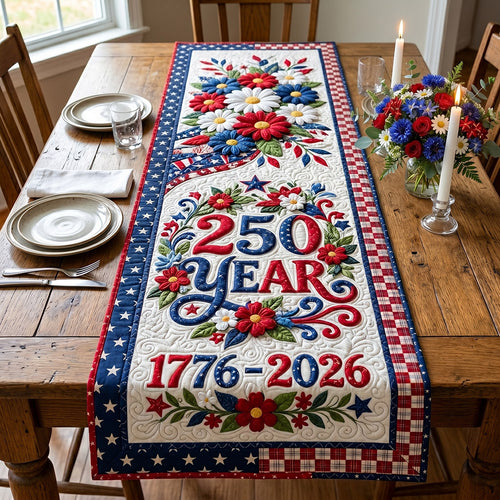 Liberty Celebration Quilted Table Runner NCU0DV2119