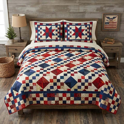 Liberty Diamond 3-Piece Quilted Bedding Set NCU0DQQ0617