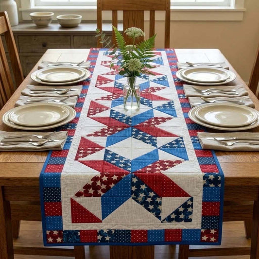 Liberty Diamond Quilted Table Runner NCU0DQQ0641