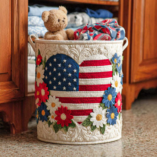 Liberty Dreams Quilted Laundry Basket NCU0NNT1551