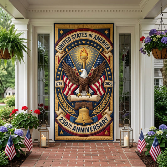 Liberty Eagle Quilted Door Cover NCU0NTD1804