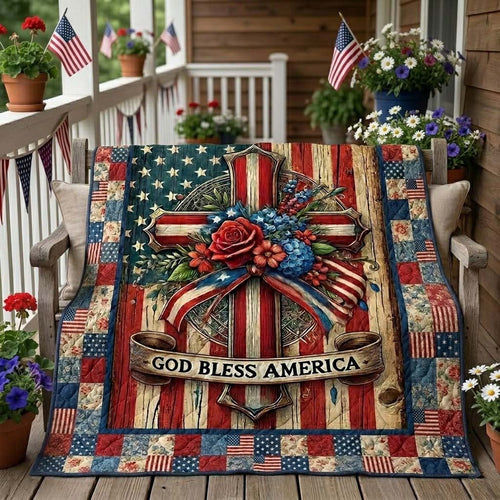 Liberty Faith Tribute Quilted Blanket NCU0DQQ0862