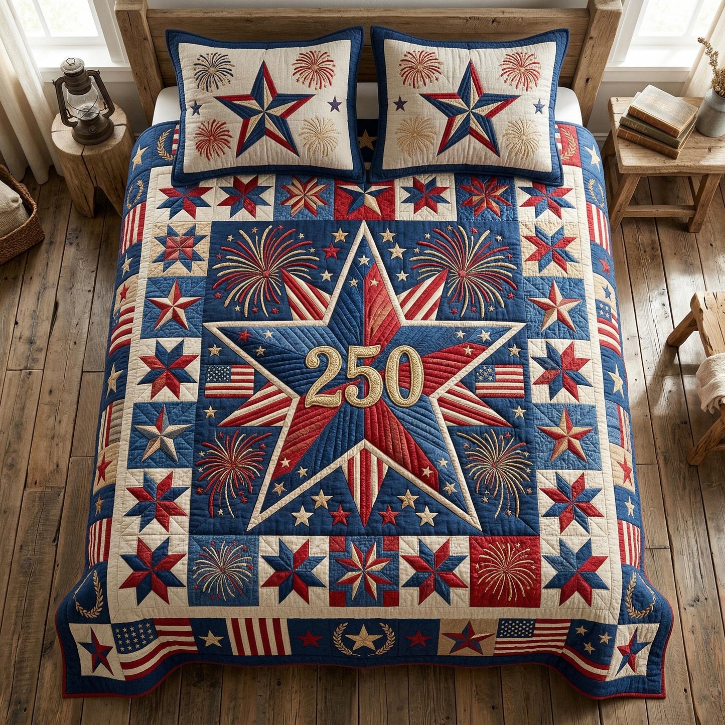 Liberty Heritage 3-Piece Quilted Bedding Set NCU0NTD1817